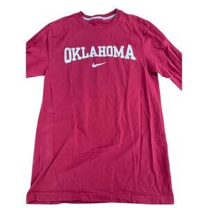 Nike Men's Red University of Oklahoma Sooners Swoosh T Shirt Size Small